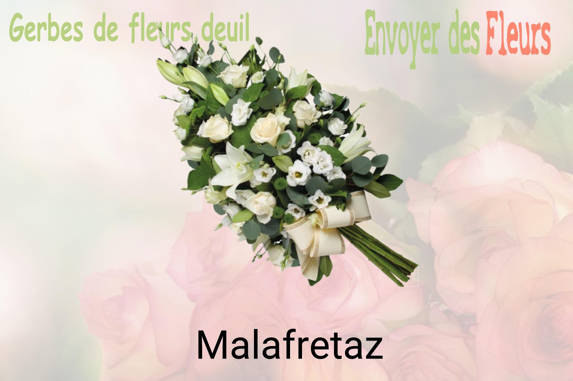 Gerbe de fleurs de deuil livrée à Malafretaz